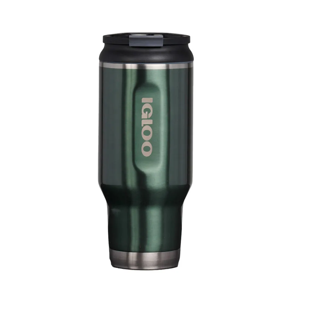 Copo Térmico Igloo 71080 Verde 950ml Aço Inoxidável Tumbler 4 Posições