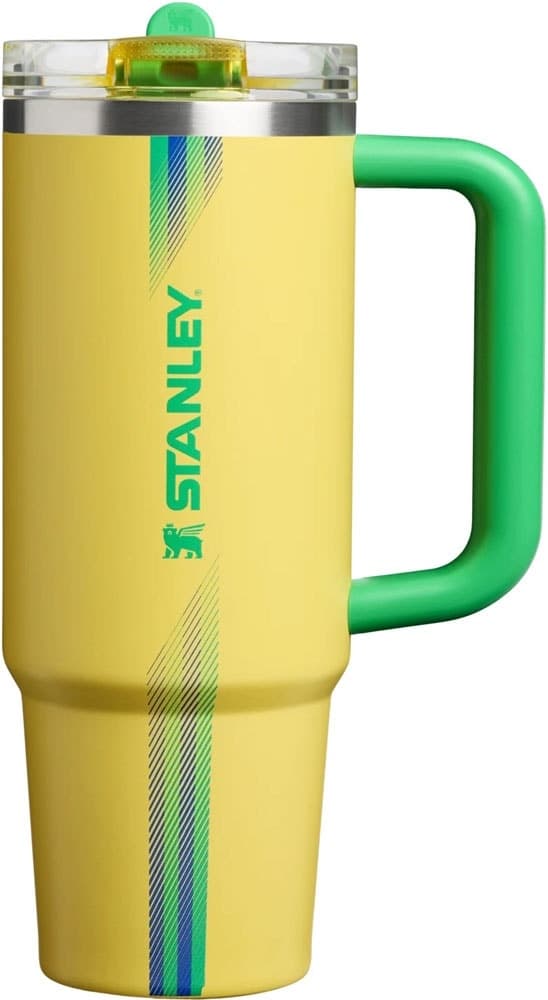 Copo Térmico Stanley Quencher Protour Tumbler 887mL Team Yellow Green
