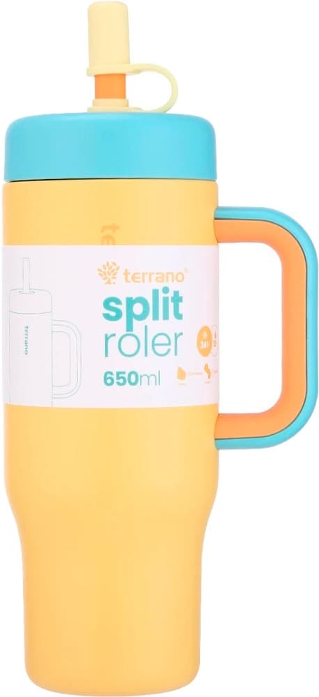 Copo Térmico Terrano Split Roler 650mL Mostarda
