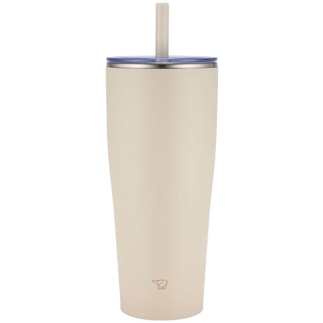 Copo Térmico Zojirushi Sx-HA89HACMCOM com Canudo Encaixe Carro Inox 890ml – Bege