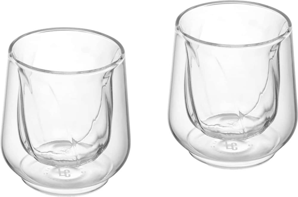 Copos de Parede Dupla para Café 135mL La Cafetiere LCDWCORT2PC (2 Unidades)