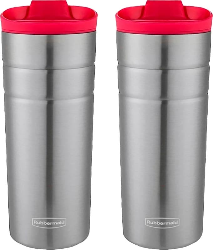 Copo Térmico Rubbermaid 473mL Rosa/Rosa (2 Peças)