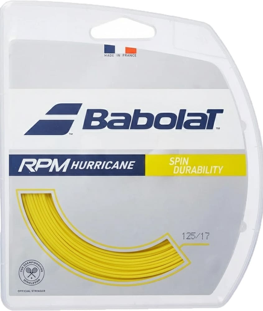 Corda de Raquete de Tênis Babolat Rpm Hurricane Spin Durability 125/17
