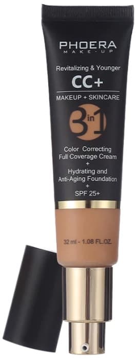 Corretivo Phoera Cc+ 3 Em 1 140 Buff Beige - 32mL