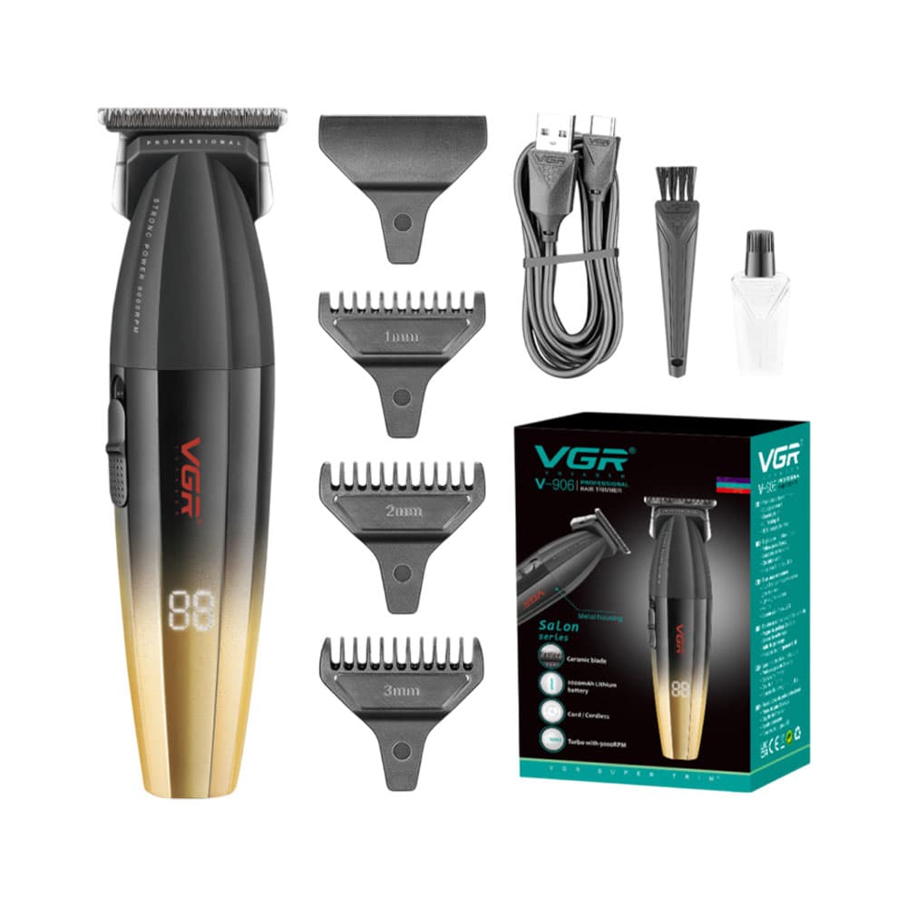 Cortador de Cabelo Recarregável Voyager V-906 Gold
