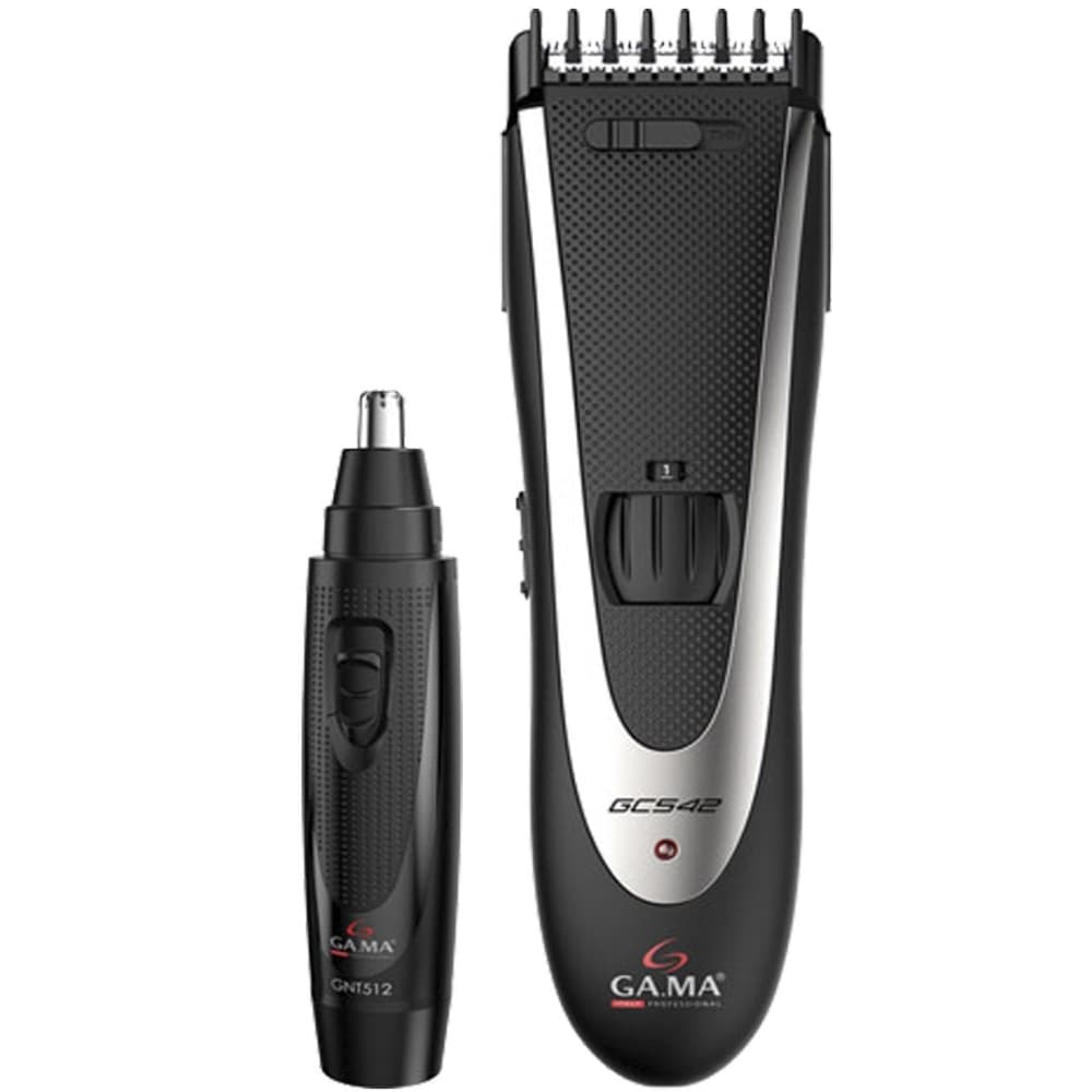 Cortador de Cabelo Gama Gc542 220V + Depilador Nasal Gnt512 - Preto