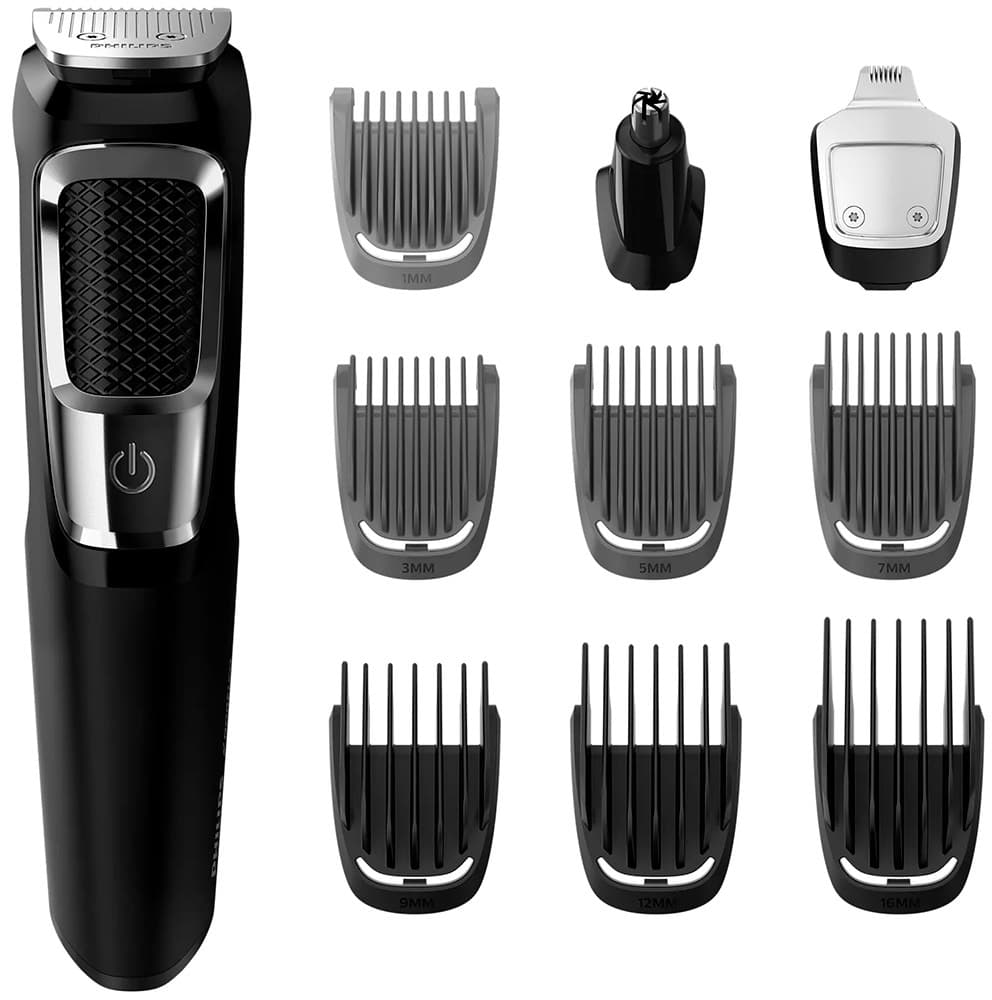 Cortador de Cabelo Recarregável 13 Em 1 Philips Norelco Multigroom 3000 Mg3750/60 - Preto