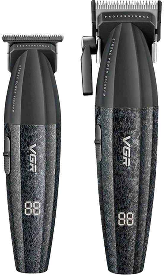 Cortador de Cabelo Recarregável Vgr Voyager Professional Combo V-640 - Preto