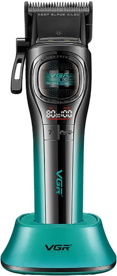 Cortador de Cabelo Vgr V-888C Preto/Verde