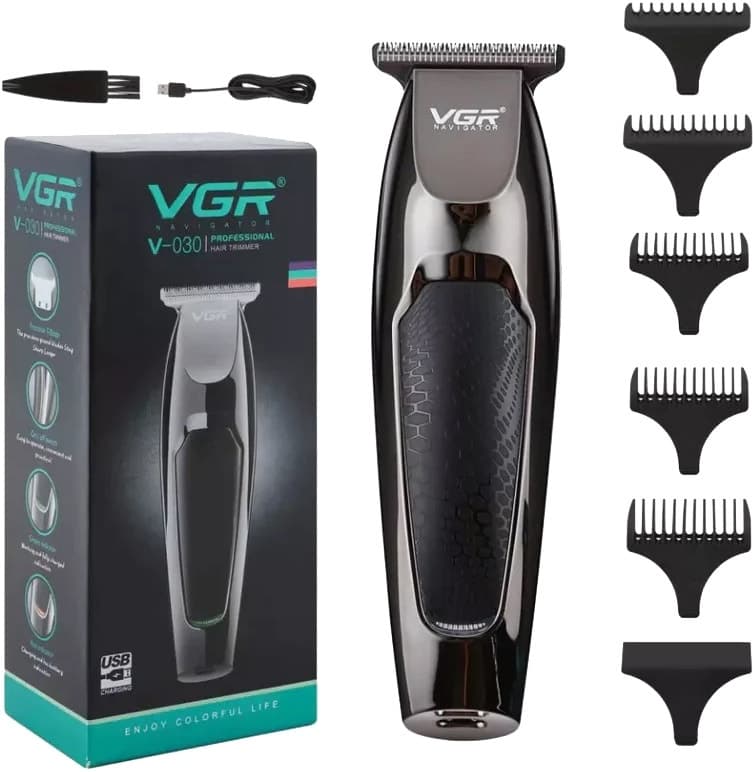 Cortador de Cabelo Vgr V-071 Alumínio e Aço Inoxidável