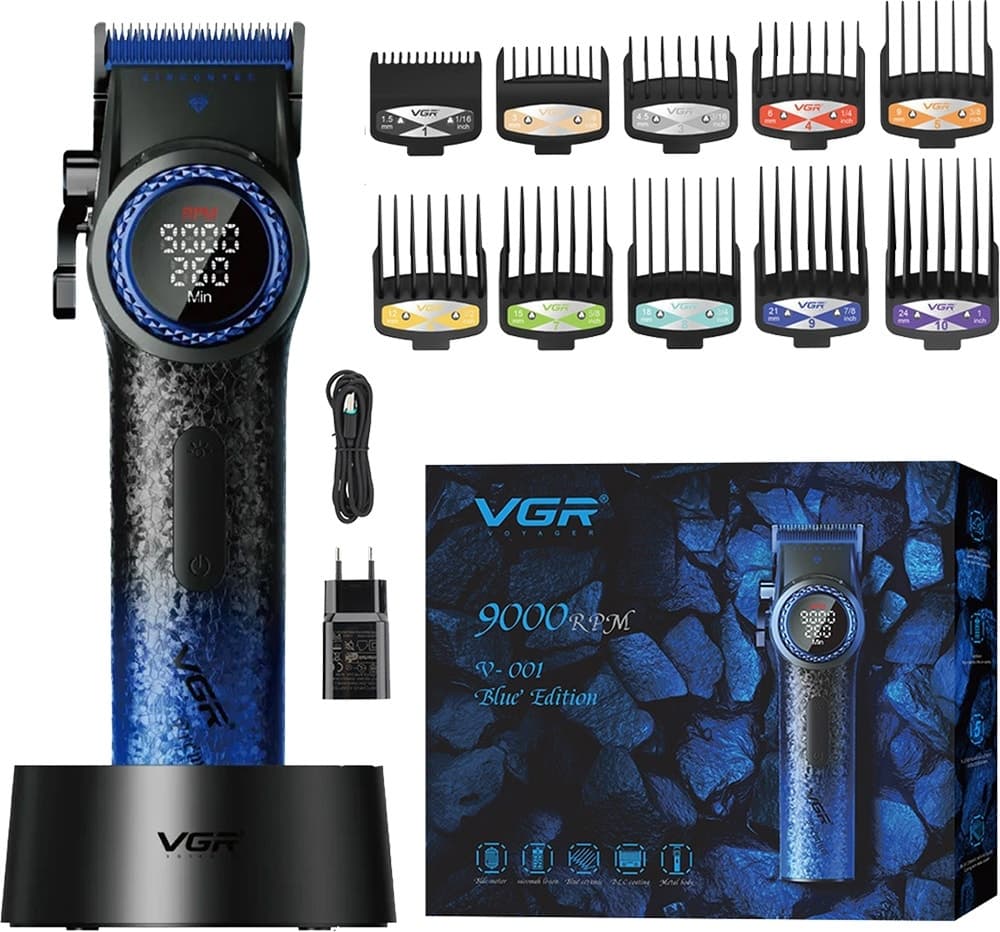 Cortador de Cabelo Vgr Voyager V-001 Edição Azul