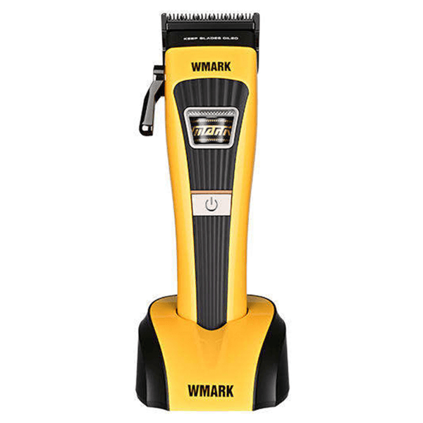 Cortador de Cabelo Wmark Ng-V1 8500Rpm 2500Mah Com Acessórios Recarregável Preto/Amarelo