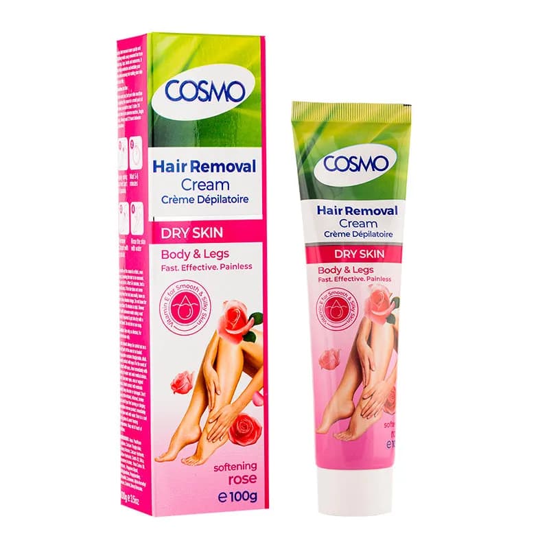 Creme Depilatório Cosmo Rose para Pele Seca 100G
