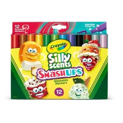 Marcadores Laváveis Perfumados Crayola 12 Unidades