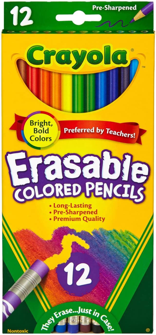 Conjunto de 12 Lápis com Ponta de Borracha Crayola