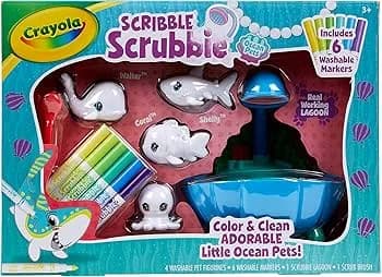 Brinquedo de Animais Marinhos Crayola Scribble Scrubbie