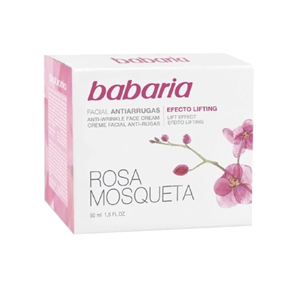 Creme Facial Babaria Anti-Rugas Rosa Mosqueta 50ml
