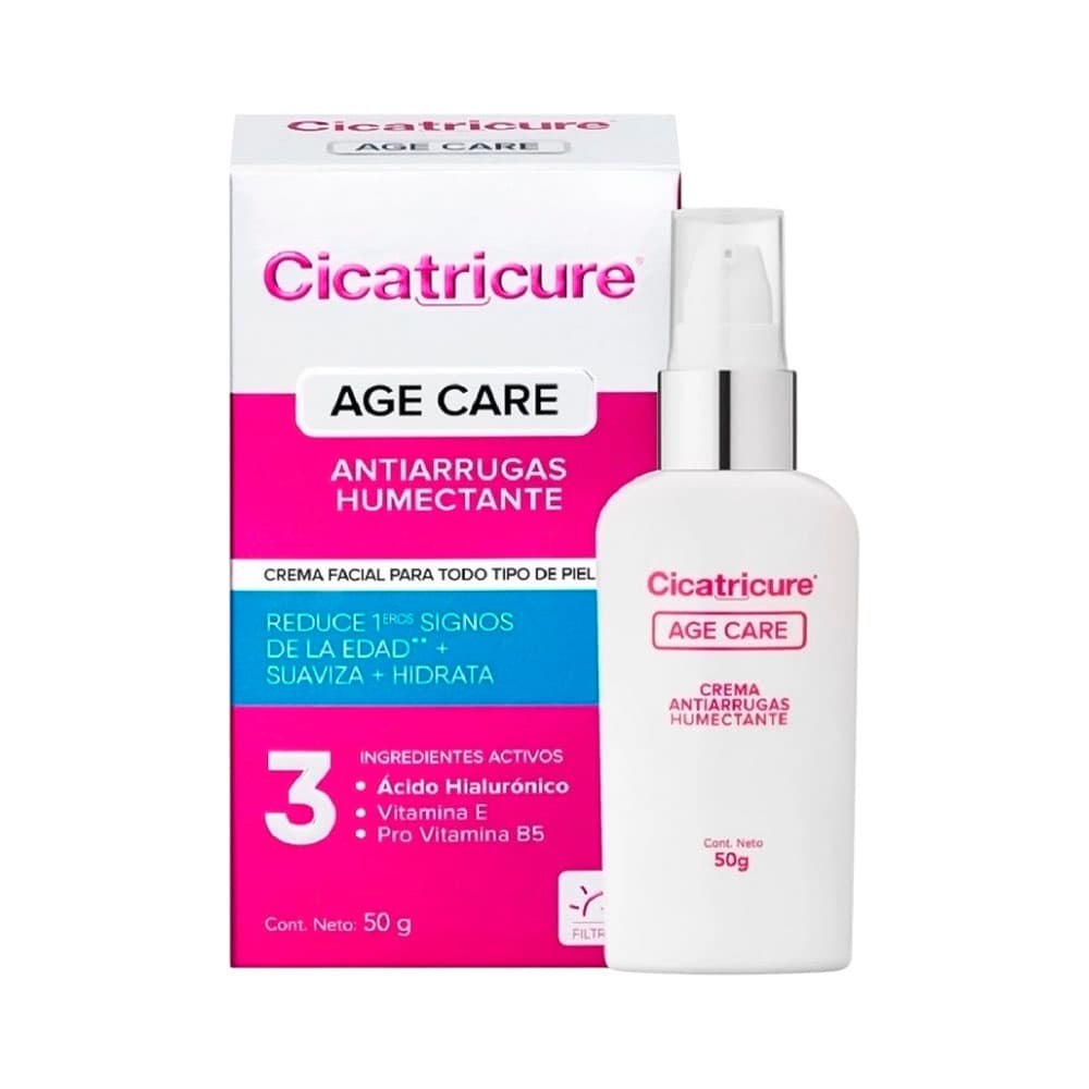 Creme Facial Cicatricure Age Care Antirrugas Umectante 50ml