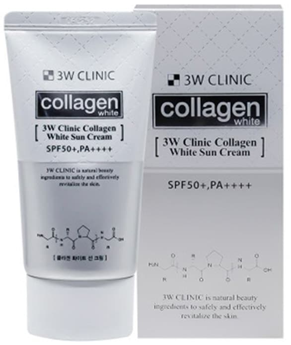 Creme Facial 3W Clinic Collagen White Sun Cream FPS50+ (60G)