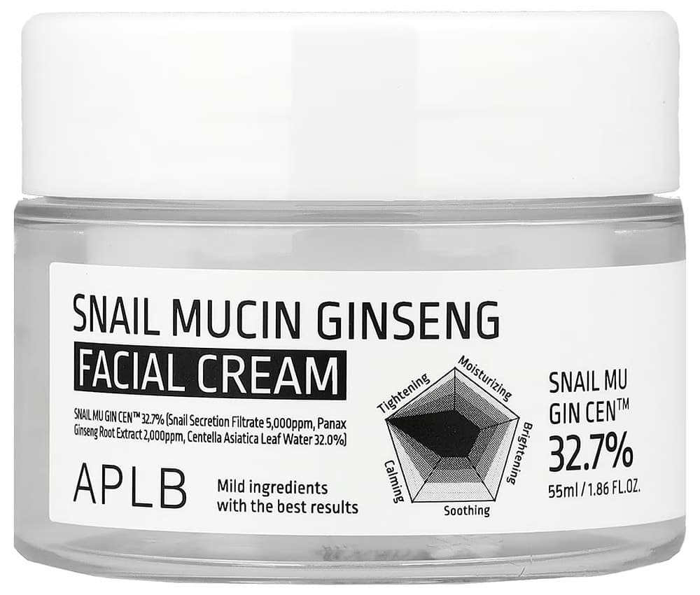 Creme Facial Aplb Snail Mucin Ginseng 32.7% - 55mL