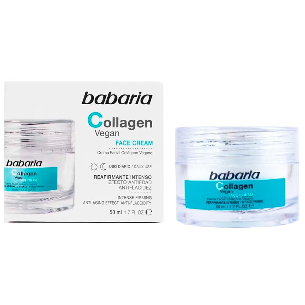 Creme Facial Babaria Collagen Vegan Antienvelhecimento 50ml