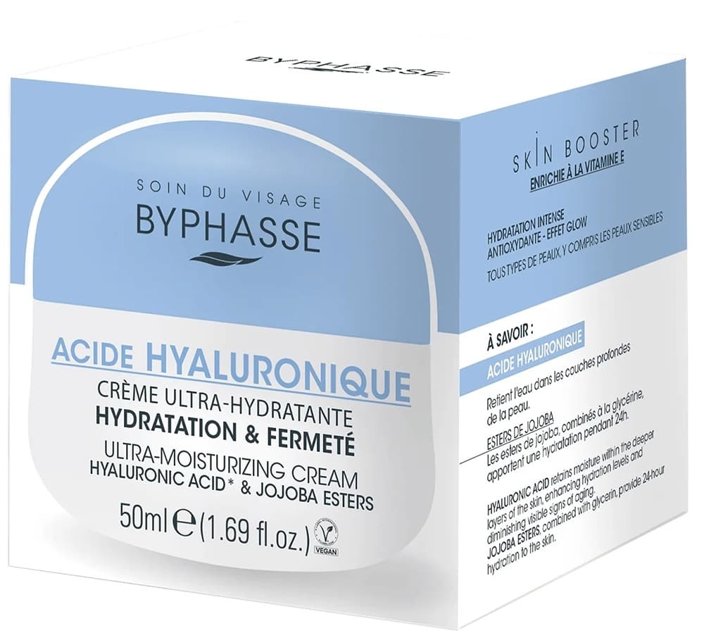 Creme Facial Byphasse Ácido Hialurônico Ultra Hidratante - 50mL