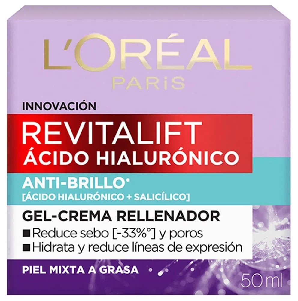 Creme L'Oréal Revitalift Ácido Hialurônico 8H - 50mL