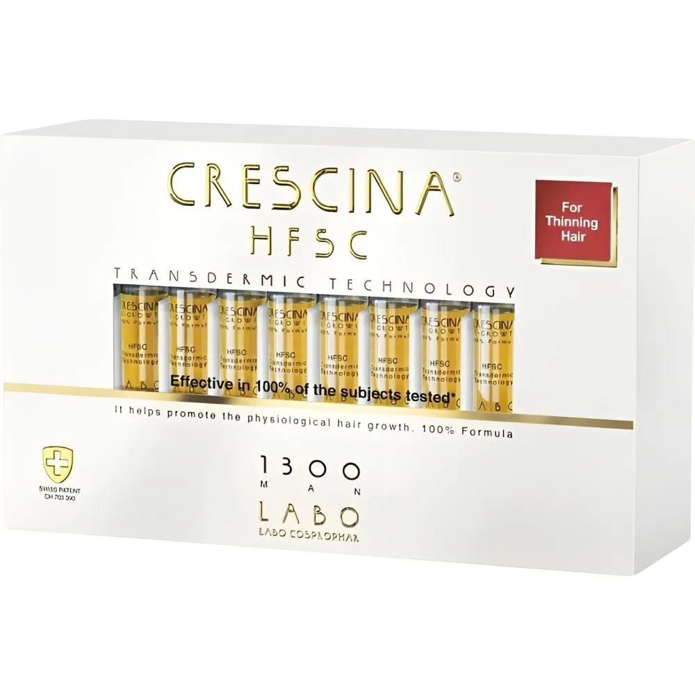 Tratamento Ampolas Anticaída Crescina Hsf1300 Man 10+10AMP..X3.5ML