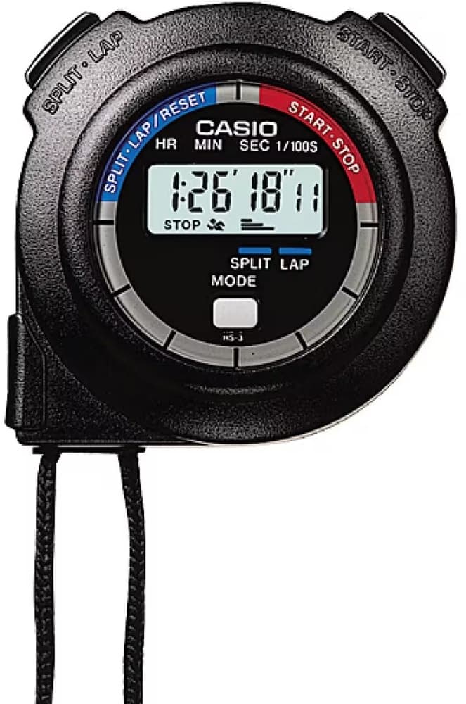 Cronômetro Casio Hs-3V-1BRDT Preto