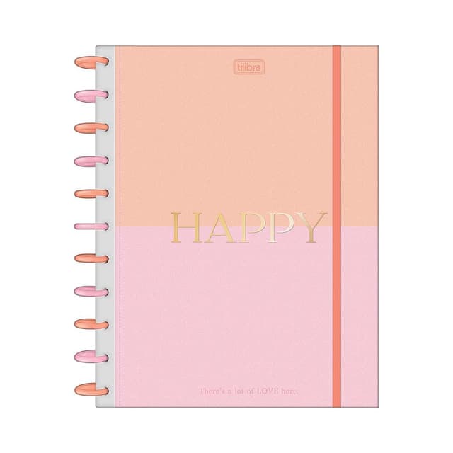 Caderno Universitário Inteligente Tilibra Happy 160 Folhas