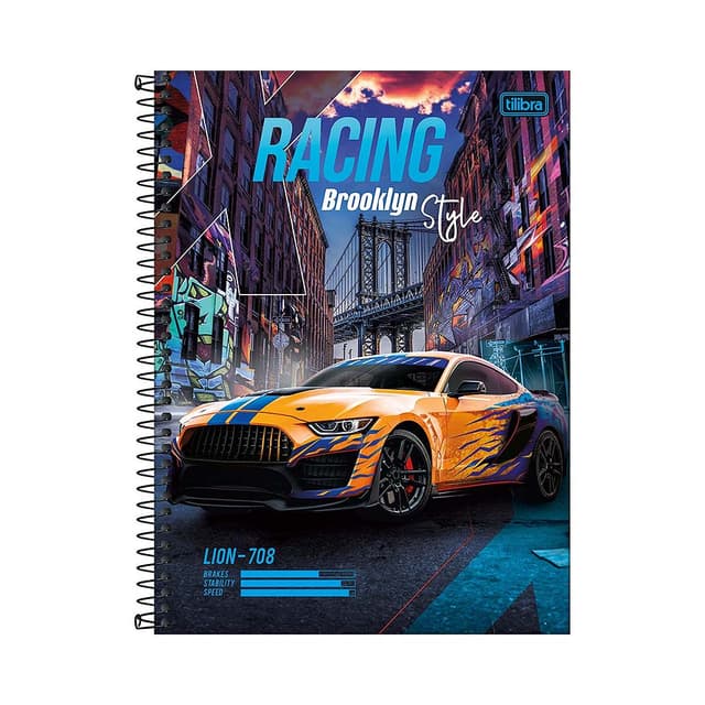 Caderno Universitário Tilibra X-Racing 320 Folhas Sortido