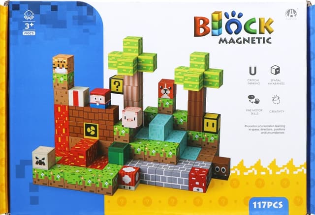 Blocos Magnéticos de Construção Chuang Huang Ch1379 (117 Pçs)