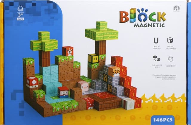 Blocos Magnéticos de Construção Chuang Huang Ch1380 (146 Pçs)