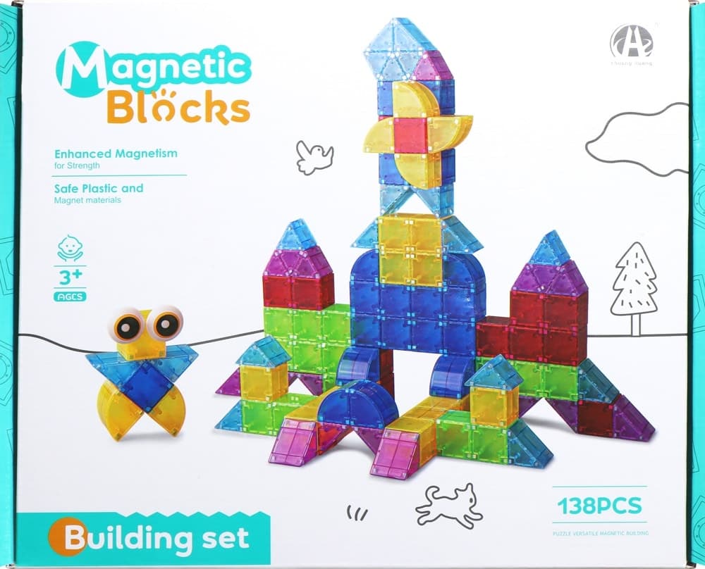 Blocos de Construção Magnéticos Chuang Huang Ch1373 (138 Pçs)
