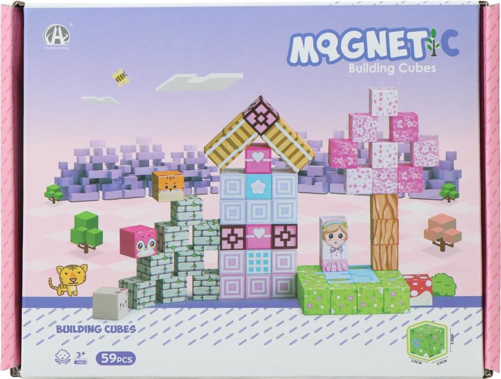 Blocos de Construção Magnéticos Chuang Huang - Ch1382 (59 Pçs)