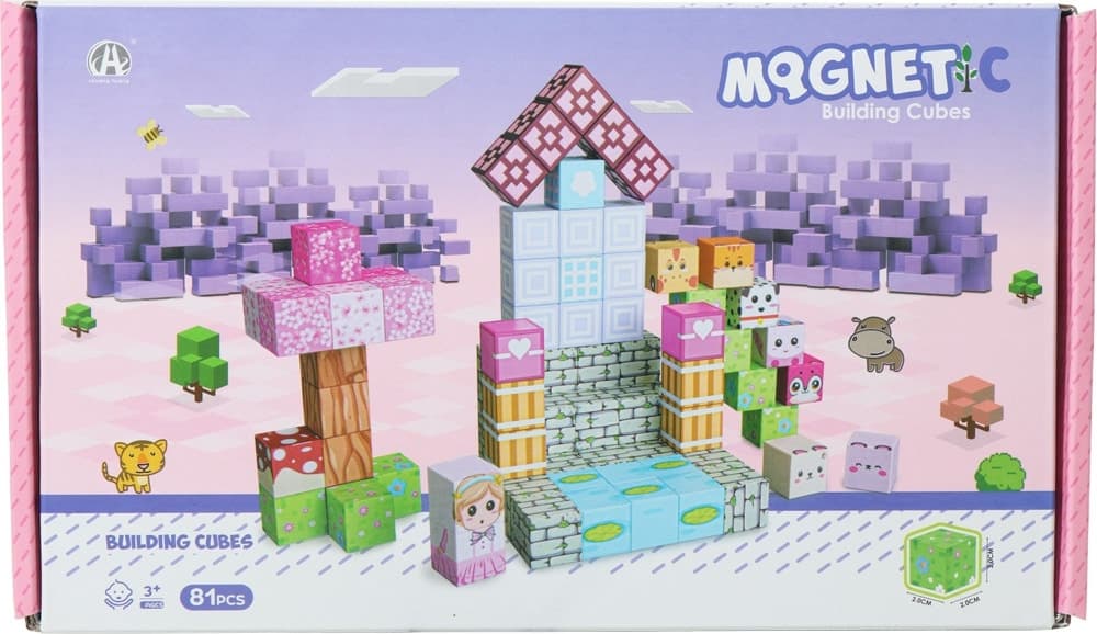 Blocos de Construção Magnéticos Chuang Huang - Ch1384 (81 Pçs)