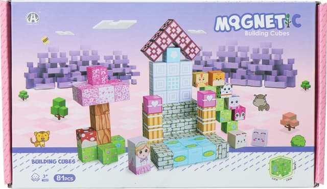 Blocos de Construção Magnéticos Chuang Huang - Ch1384 (81 Pçs)