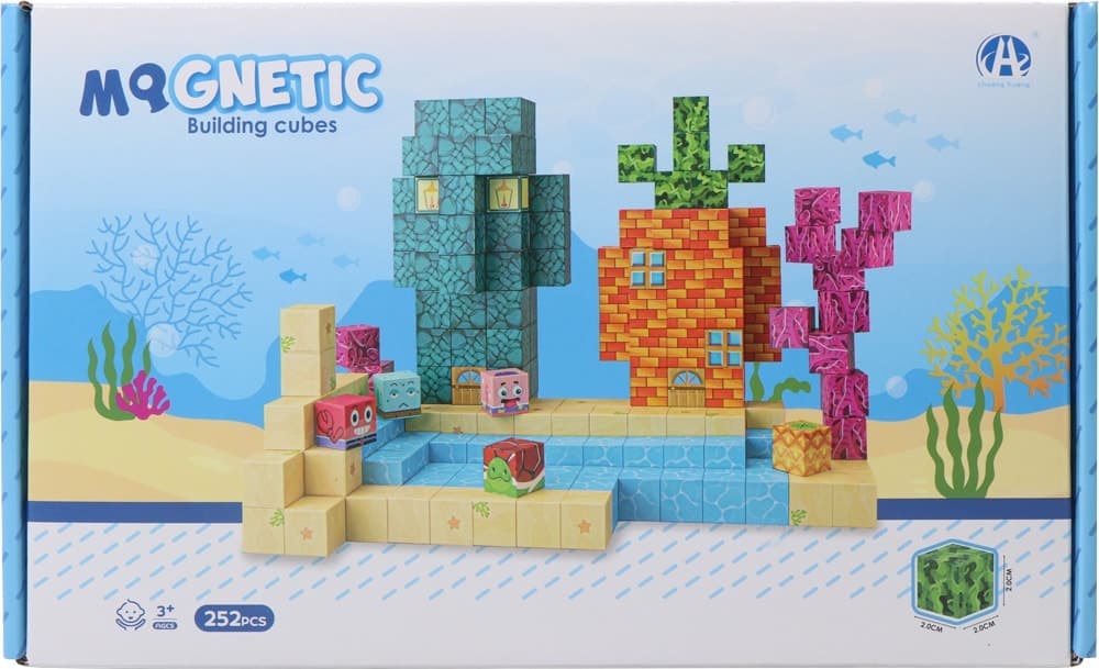 Cubos Magnéticos de Construção Chuang Huang - Ch1407 (252 Pçs)