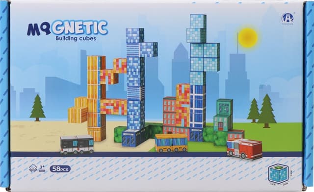 Cubos Magnéticos de Construção Chuang Huang - Ch1431 (58 Pçs)
