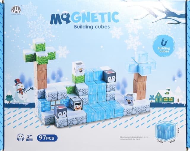 Cubos Magnéticos de Construção Chuang Huang Ch1262 (97 Pçs)