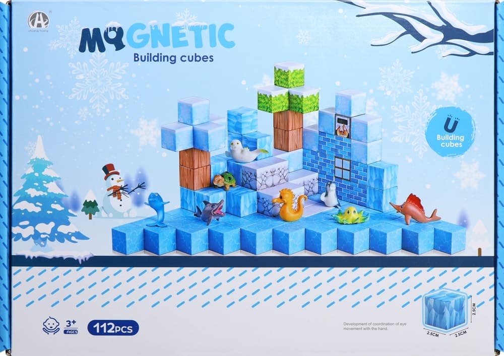 Cubos Magnéticos de Construção Magnetic Chuang Huang - CH1267 (112 pçs)