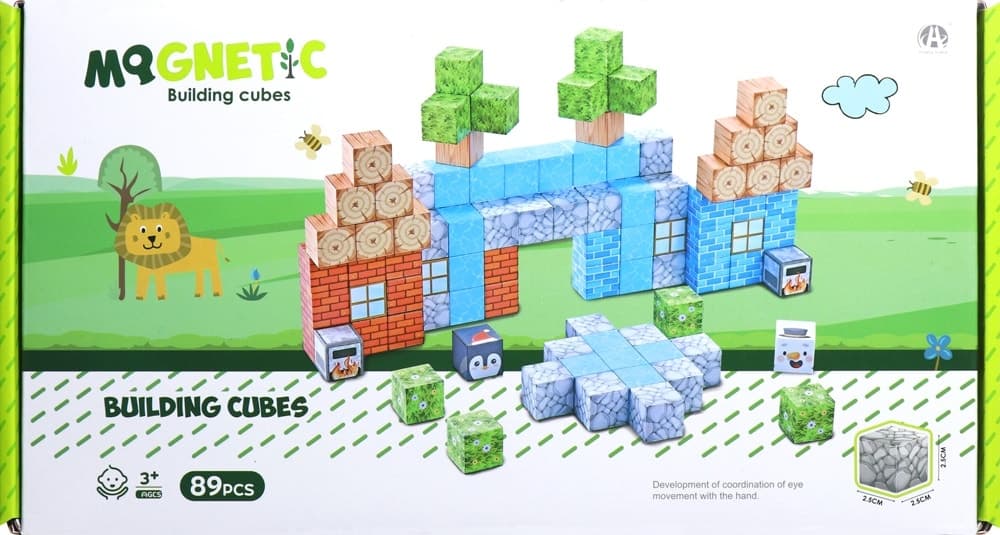 Cubos Magnéticos de Construção Chuang Huang Ch1278 (89 Pçs)