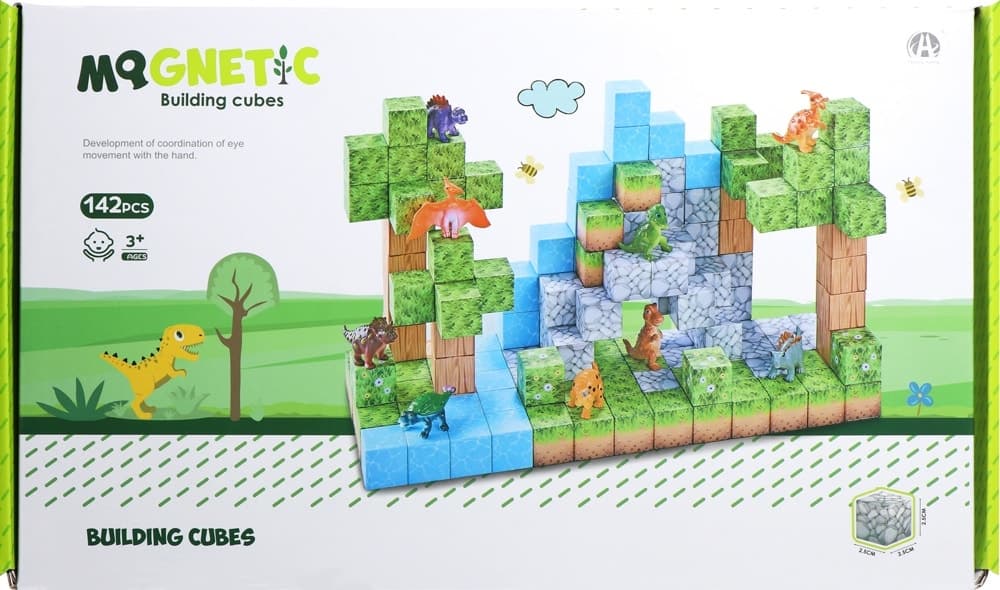 Blocos Magnéticos de Construção Chuang Huang Ch1282 (142 Pçs)