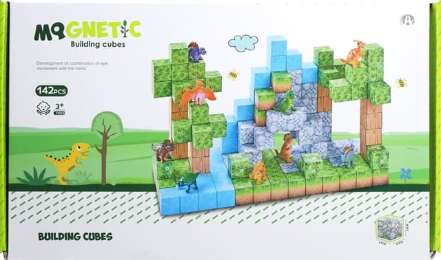 Blocos Magnéticos de Construção Chuang Huang Ch1282 (142 Pçs)