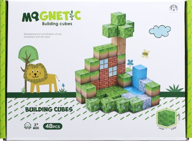 Cubos Magnéticos de Construção Chuang Huang Ch1285 (48 Pçs)