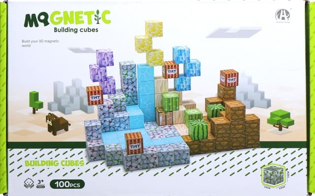 Cubos Magnéticos de Construção Chuang Huang Ch1319 (100 Pçs)