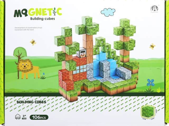 Cubos Magnéticos de Construção Chuang Huang Ch1324 (106 Pçs)