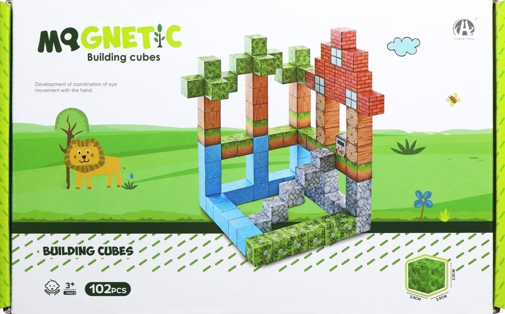 Blocos Magnéticos de Construção Chuang Huang Ch1325 (102 Pçs)