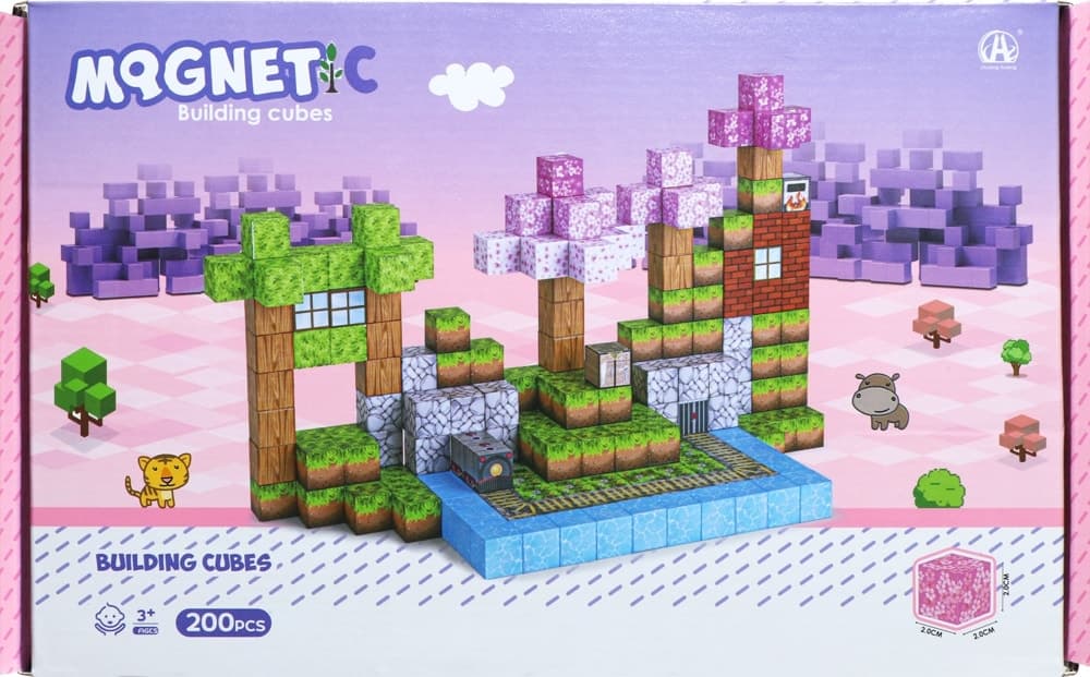 Cubos Magnéticos de Construção Chuang Huang Ch1334 (200 Pçs)