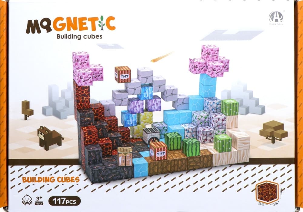 Cubos Magnéticos de Construção Chuang Huang Ch1355 (117 Pçs)